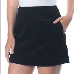 Calvin Klein Jeans black corduroy mini skirt